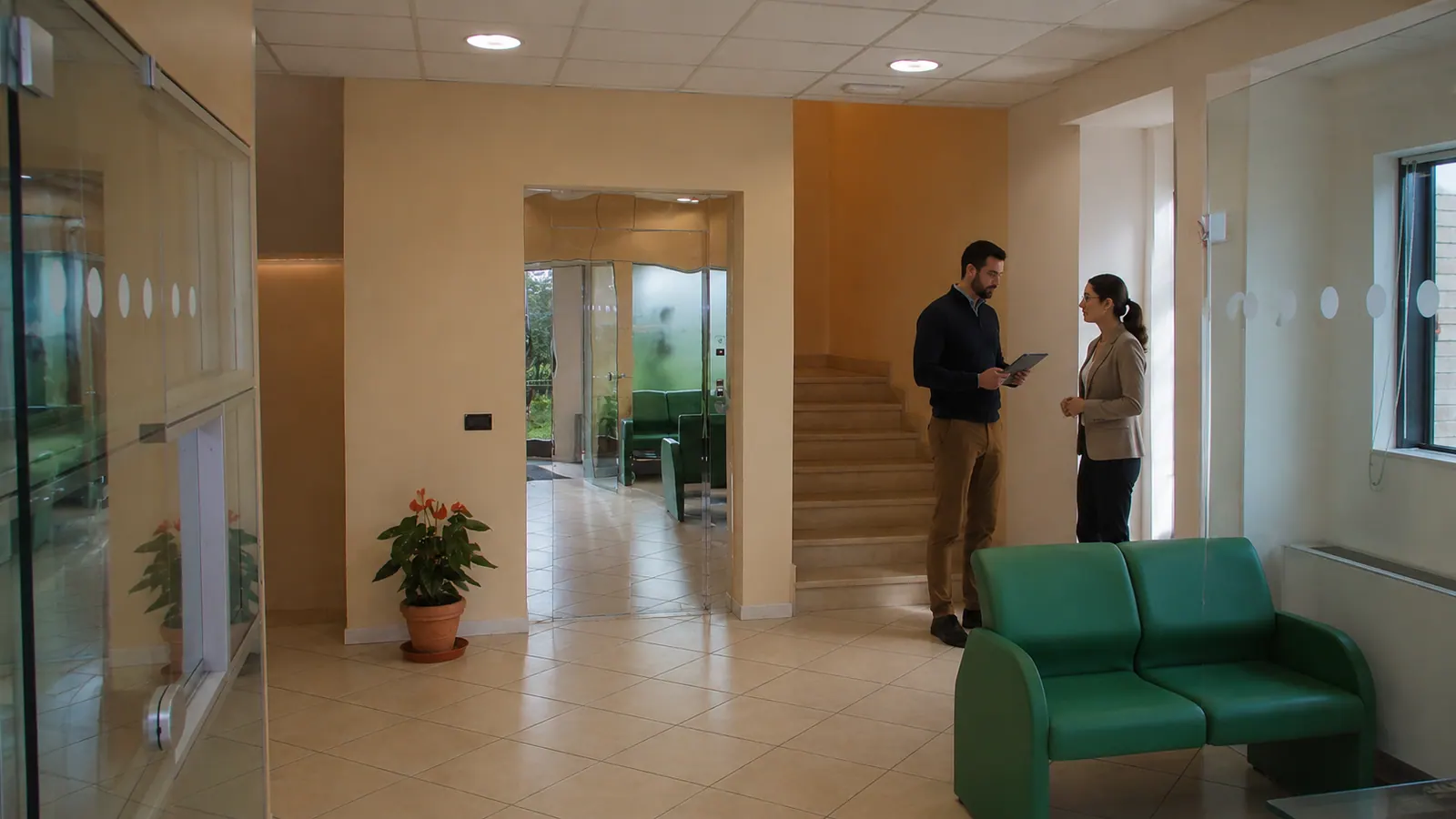People working inside the Umbria Olii International offices